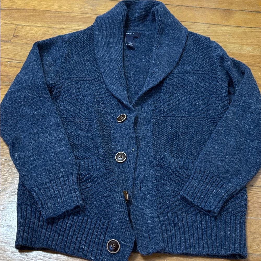 GAP Kids Heather Blue cardigan